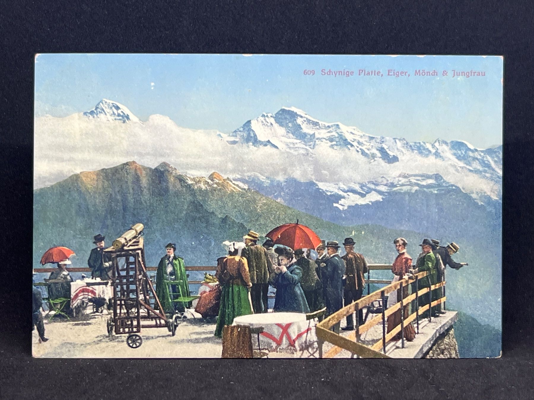 Cartoline postali: Schynige Platte, Eiger, Mönch und Jungfrau – Usato da Widnau venduto da Brusi9