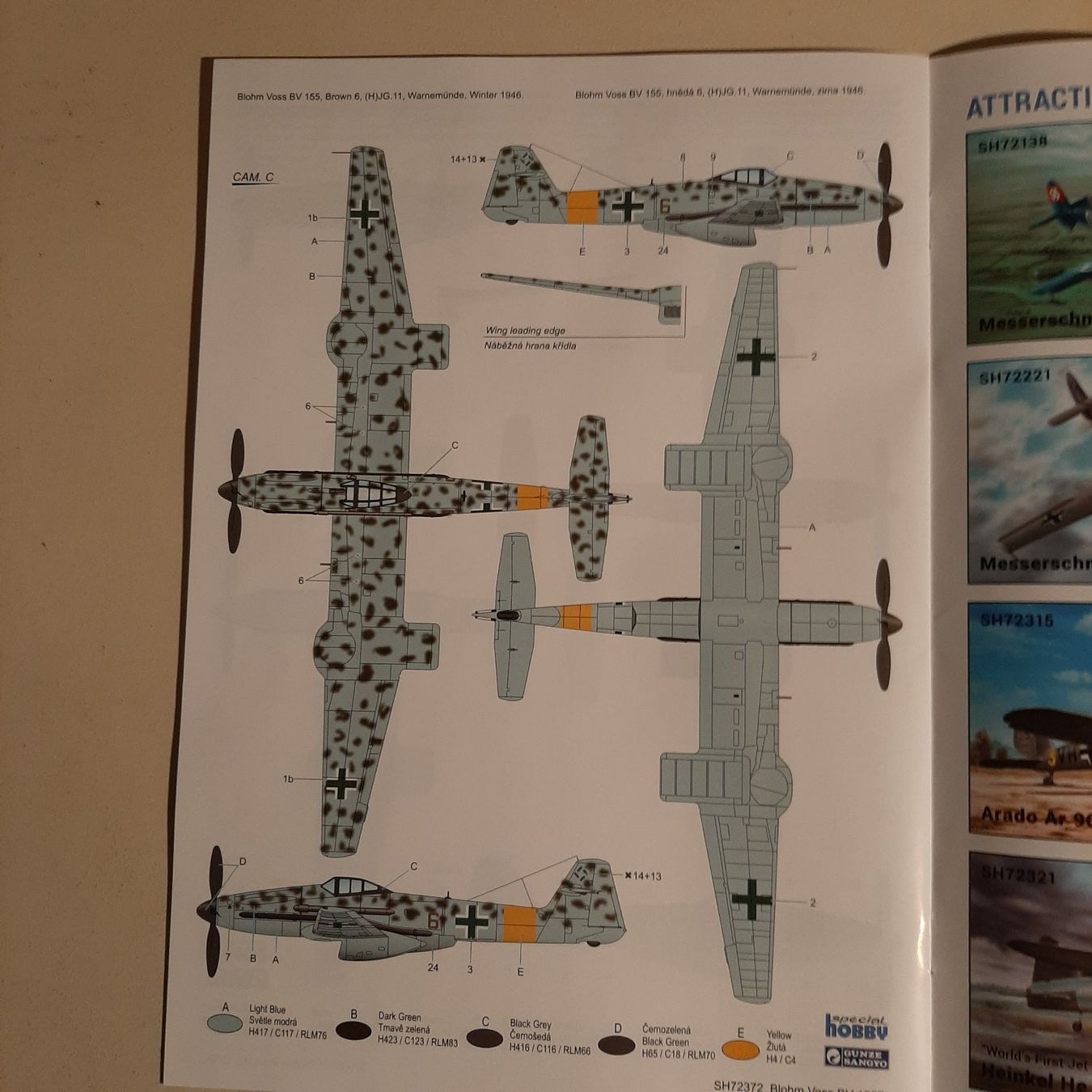 Kit di modellismo & Modellini statici: 503 ... Blohm & Voss BV 155 B ... Spezial Hobby 72372 – Nuovo (secondo la descrizione) da Bonstetten venduto da Benibanny59 3
