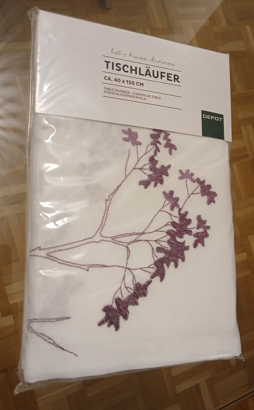 Tessuti: Weisser Dekostoff Lavendel, neu – Nuovo e nell'imballaggio originale da Spreitenbach venduto da rab2000 2