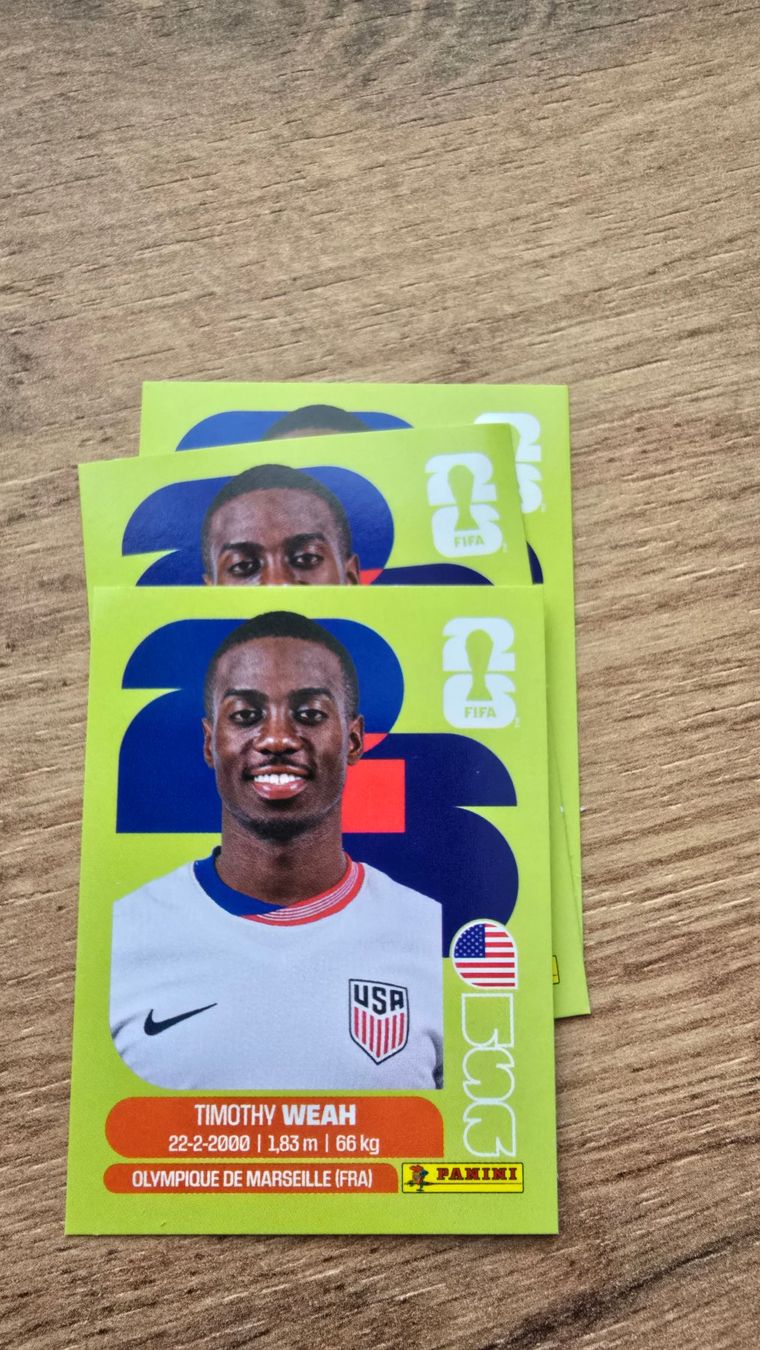 Panini Carte collezionabili: Panini WM 2026 USA Timothy Weah – Usato da Seewen SZ venduto da mads_around