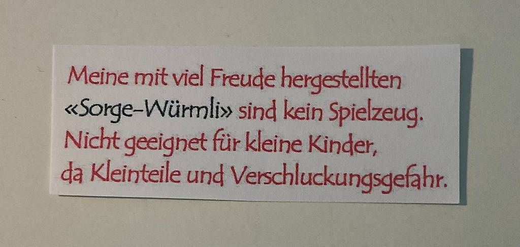 Toutes les décorations: Sorgenwürmchen / Sorgenwürmli Bär – D'occasion à Wettingen par Firstnicca 3