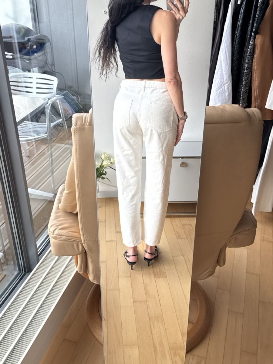 Jeans: Stylish Manor  Off-White Denim Jeans - Size 36, Spring! – Usato da Biel/Bienne venduto da TanyaM02 2