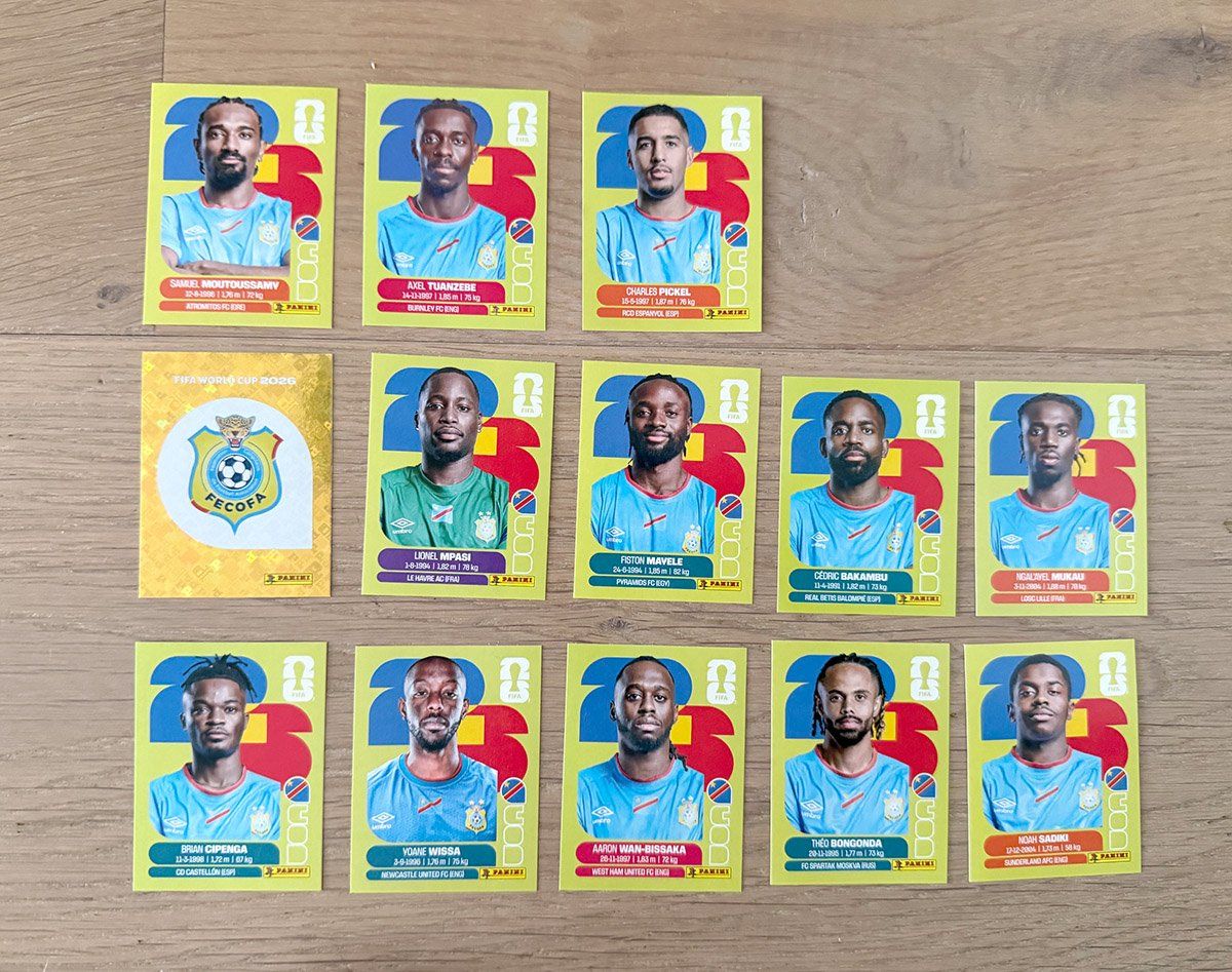 Panini Carte collezionabili: WM 2026 Sticker Panini Team Kongo – Nuovo e nell'imballaggio originale da Schlieren venduto da freesoul