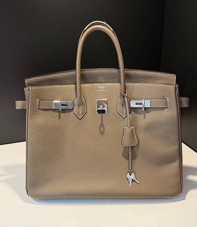 Titel: Hermes Birkin 35 - Taupe / Schloss & Schlüssel