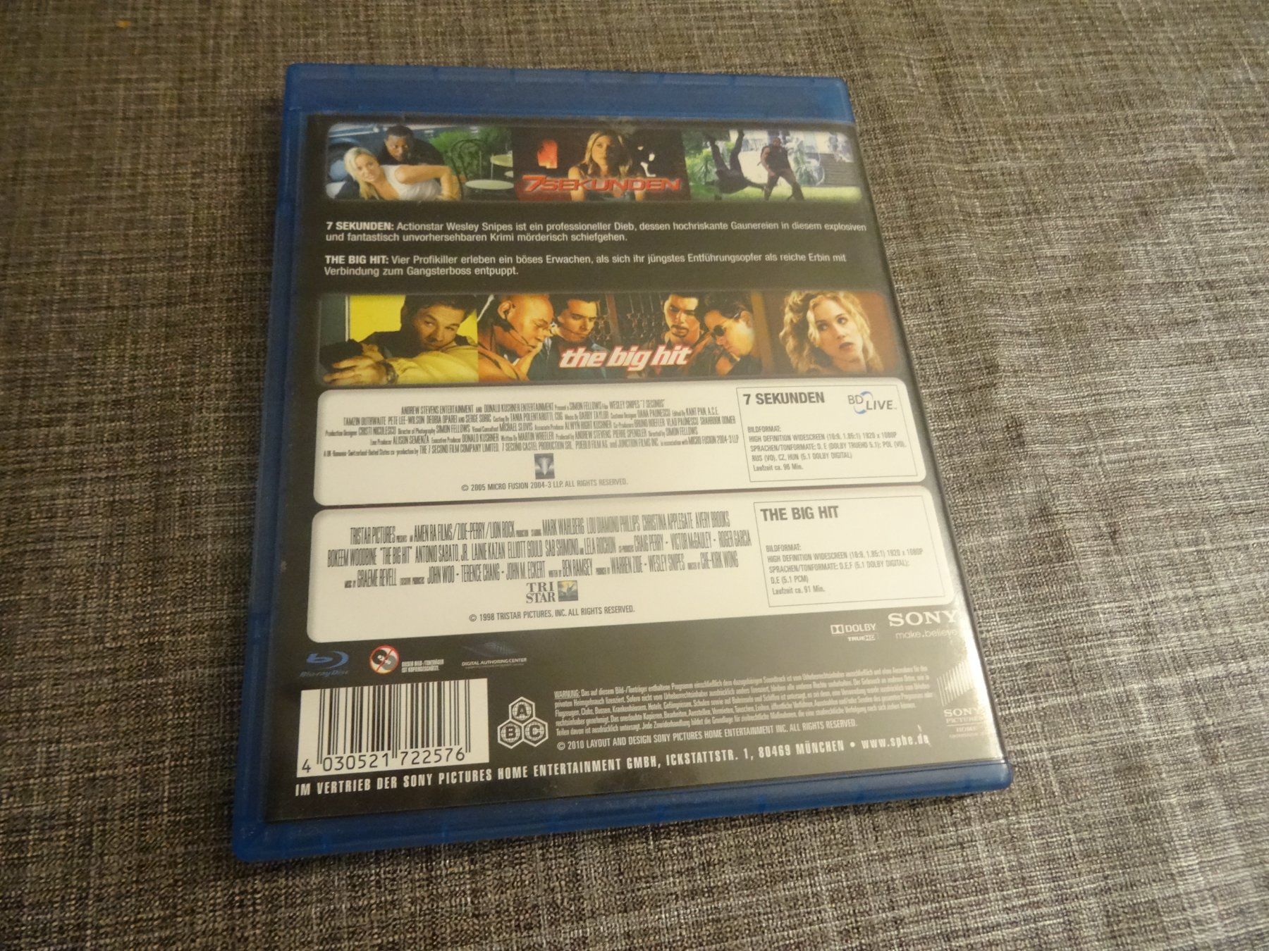 Tutti i DVDs: Blu-ray: 7 Sekunden & The Big Hit - – Usato da Olten venduto da Disc-Verkauf 2