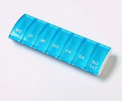 Pillen-Box für 1 Woche, blau