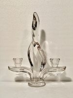 Elegant Art Glass Candle Holder - Perfect for Winter