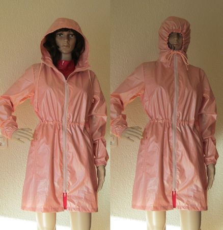 Rosa Regenjacke Regenmantel Parka von Totes Sz. S-M