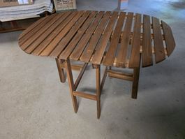 Holz Garten Balkon Klapptisch Tisch aufklappbar