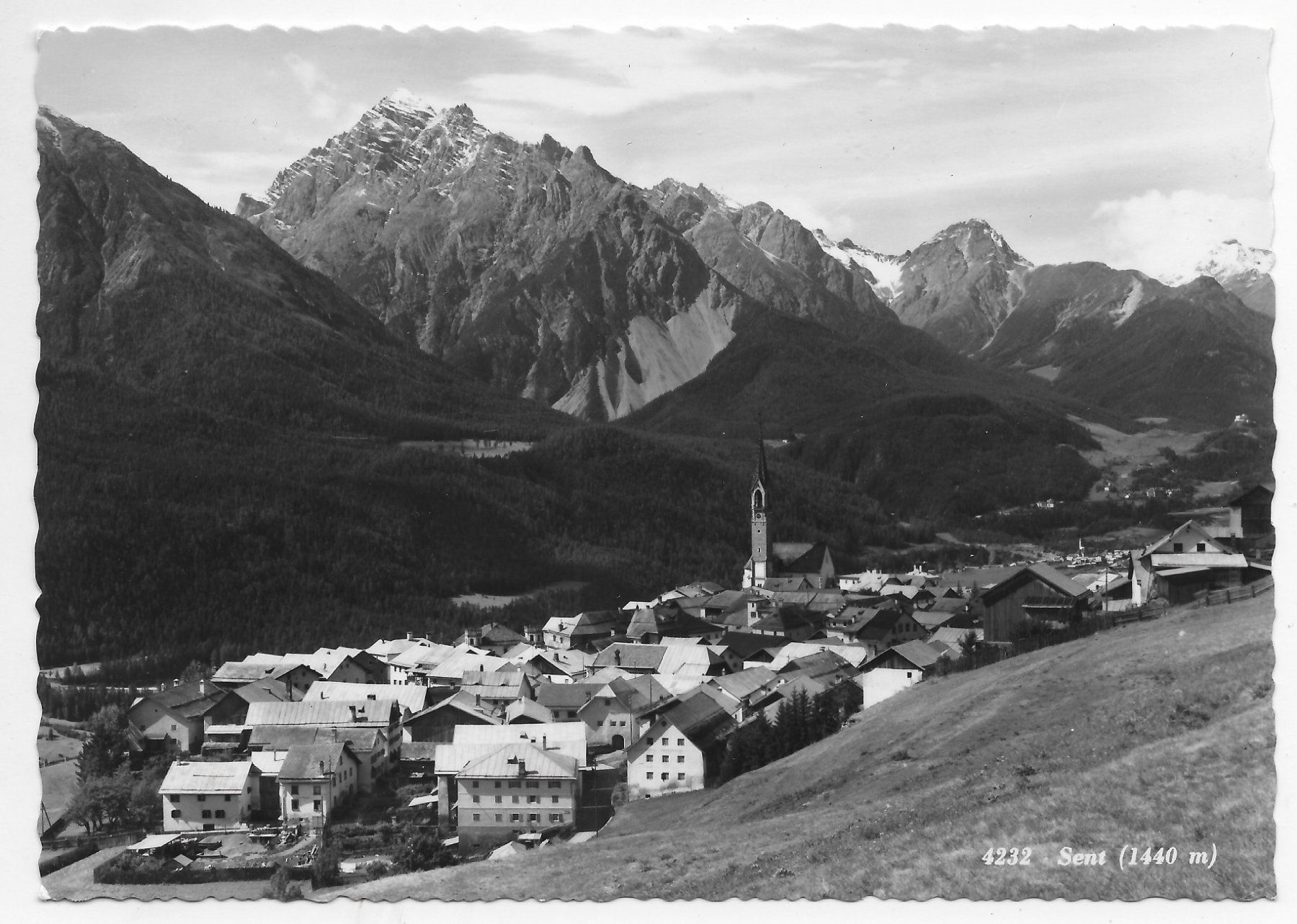 Cartoline postali: Ansicht von Sent – Usato da Hefenhofen venduto da Richsalz