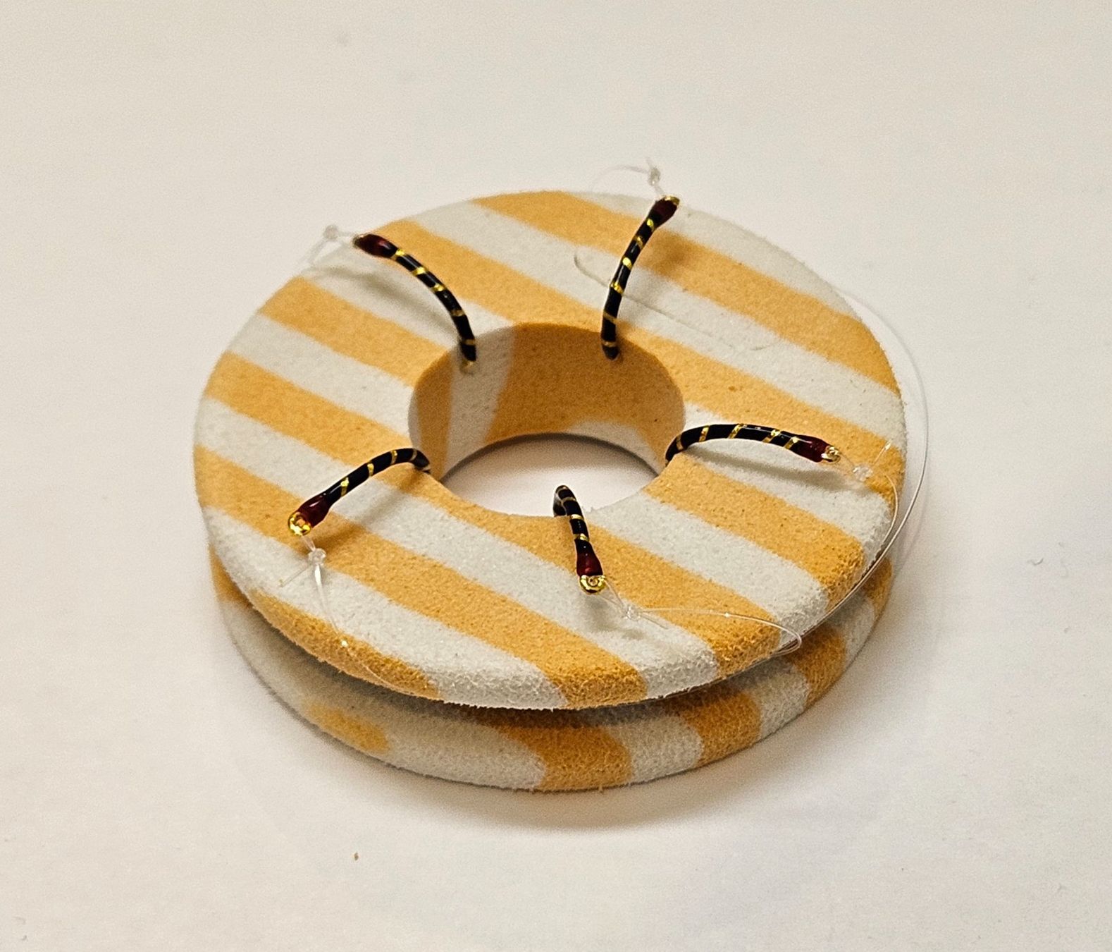Esche: Hegene/ Gambe mit 5 Nymphen, Blau mit Rotem Köpfchen #14 – Nuovo (secondo la descrizione) da Rothenburg venduto da ocean151 3