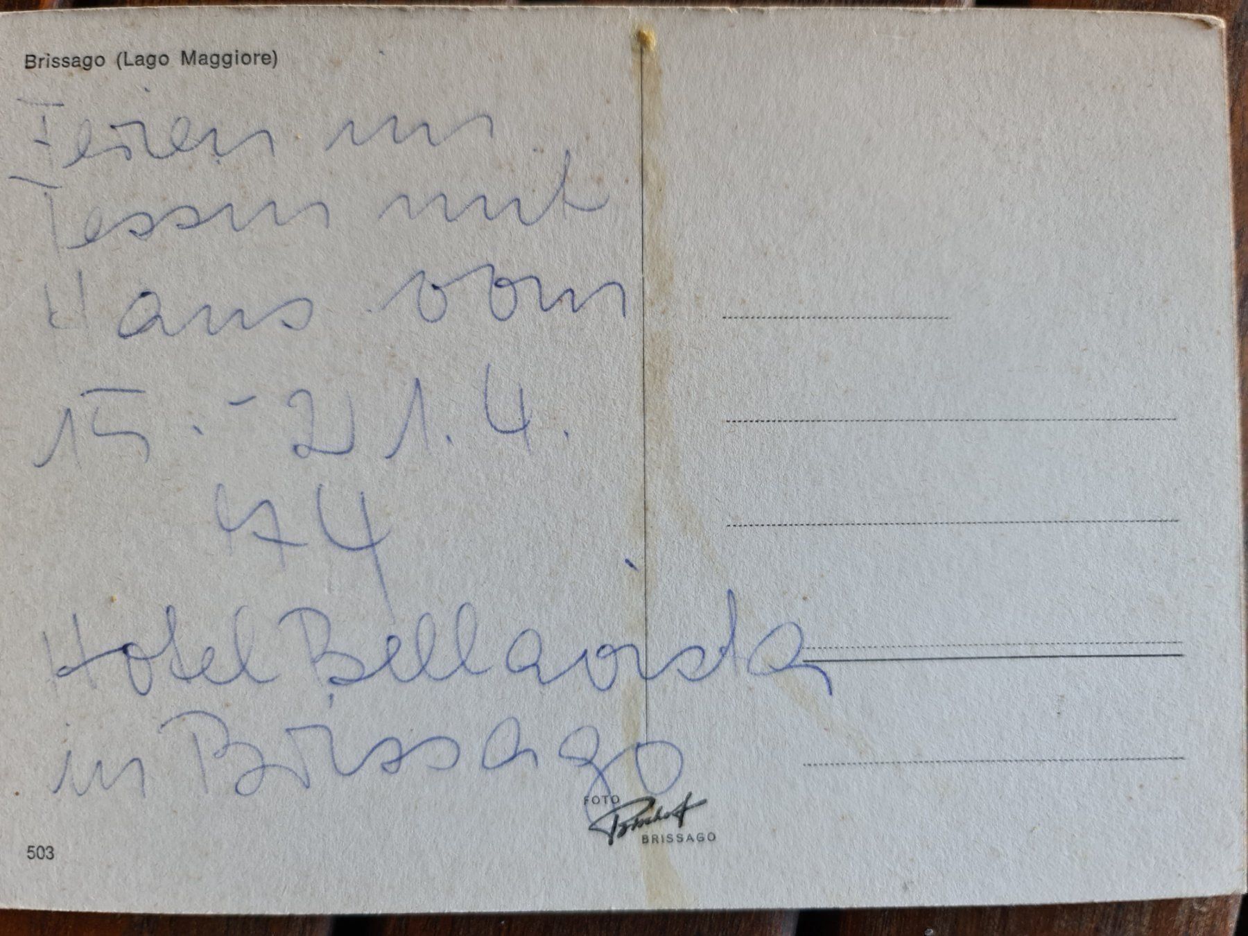 Cartoline postali: Ansichtskarte Brissago Lago Maggiore ⭐ – Usato da Dintikon venduto da Vexi 1