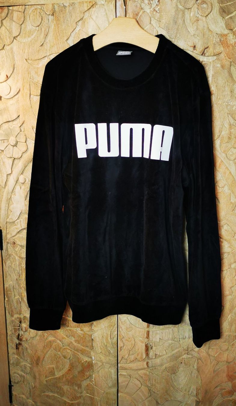 Puma Maglioni & Felpe: PUMA Velvet Pullover Sweater black - M – Usato da Wettingen venduto da JasminL92