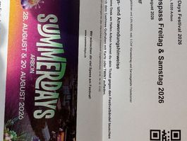 Ein 2Tages Pass Summerdays Festival
