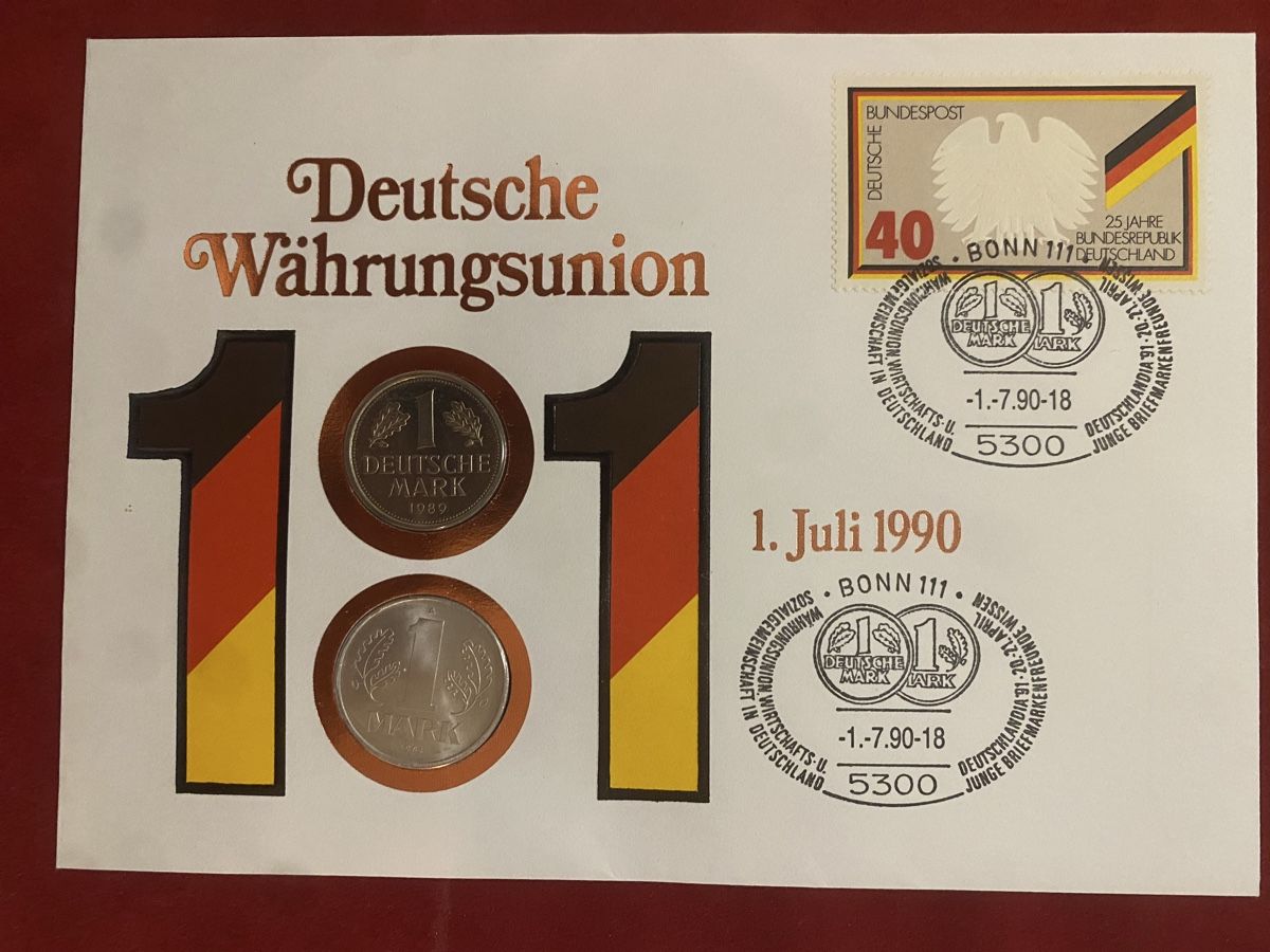 Tutti le monete: Numisbrief Deutsche Währungsunion 1990 – Nuovo (secondo la descrizione) da Muralto venduto da Alex1912