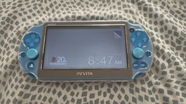 Rare Sony PS Vita 2000 Aqua Blue Handheld Console - Perfect!