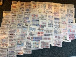 Über 100 Tüten CH-Marken mit ET-Stempel 1990er Jahre
