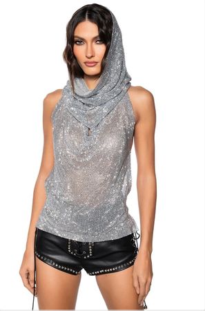 STREETWEAR  DAMEN TANK TOP MIT BANDANA