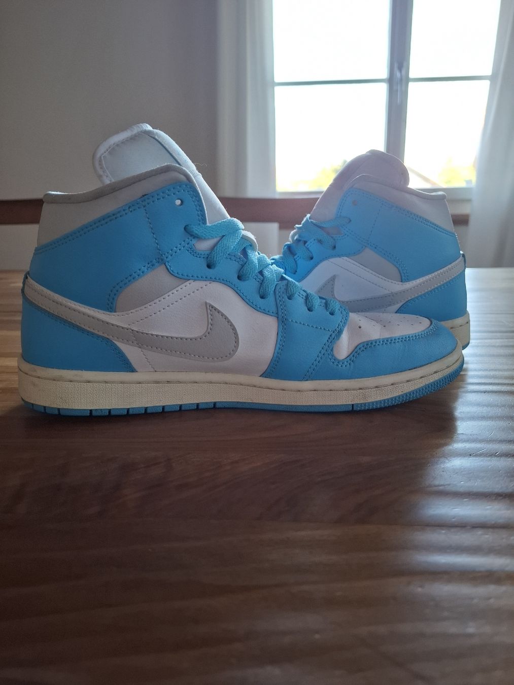 Jordan Chaussures hommes: Nike air jordan mid light blue – D'occasion à Messen par esthera 1