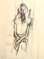 Alberto Giacometti, Vintage Lithographie - 1963