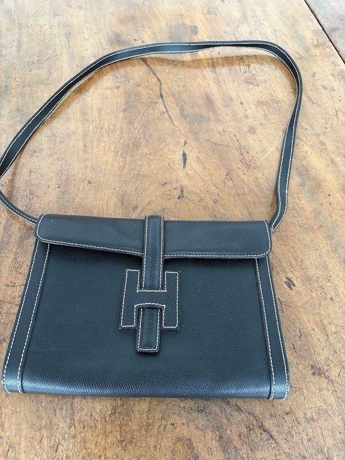 Borse da donna: Tasche Pegasus Clutch, schwarz Leder – Usato da Altdorf UR venduto da Regulo