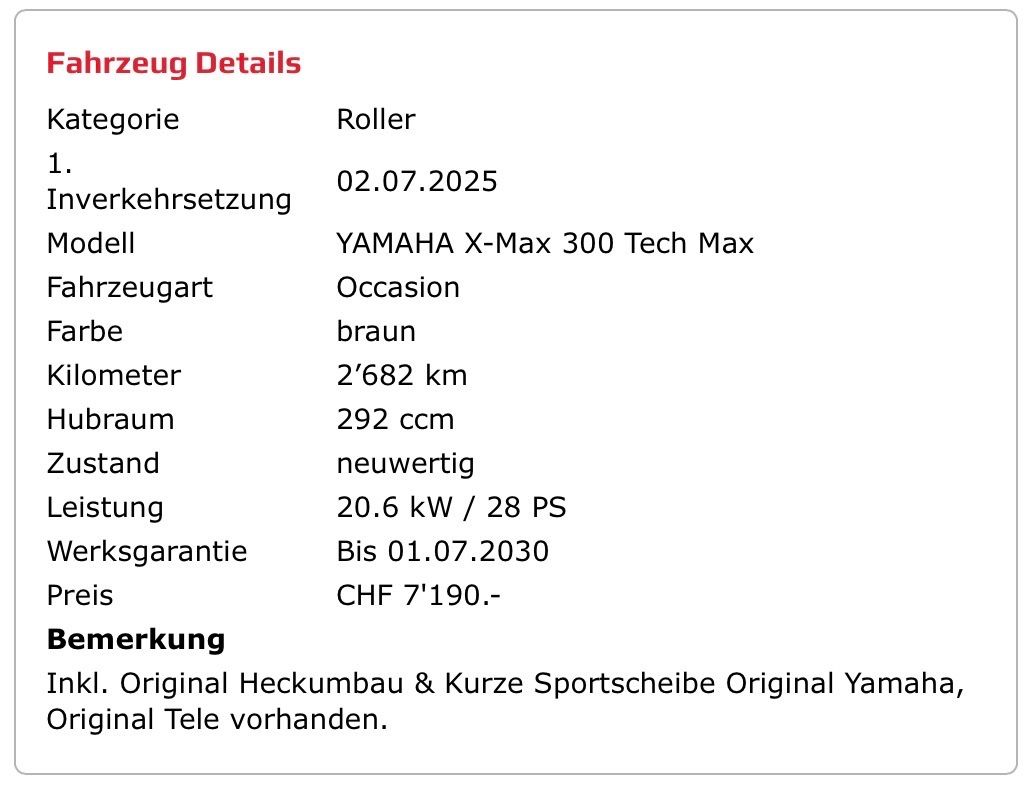 Yamaha Strada: Yamaha X-(Tech)Max 300 – Usato da suberg venduto da Phoo26 7