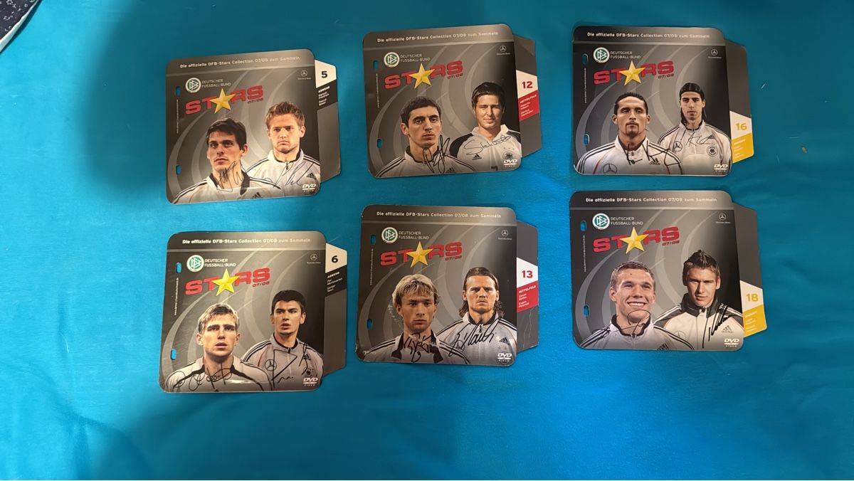 Tutti i DVDs: DFB-Stars Collection 07/08 - DVD Set mit 6 DVDs – Usato da Basel venduto da Gamebeard