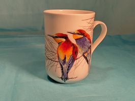 Tasse, Bienenfresser, Vögel, Porzellan Maxwell Williams