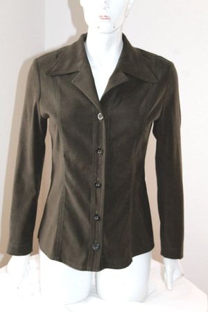 Vintage Oberteil Olive Farbe , verm. Gr. M. La City Paris.