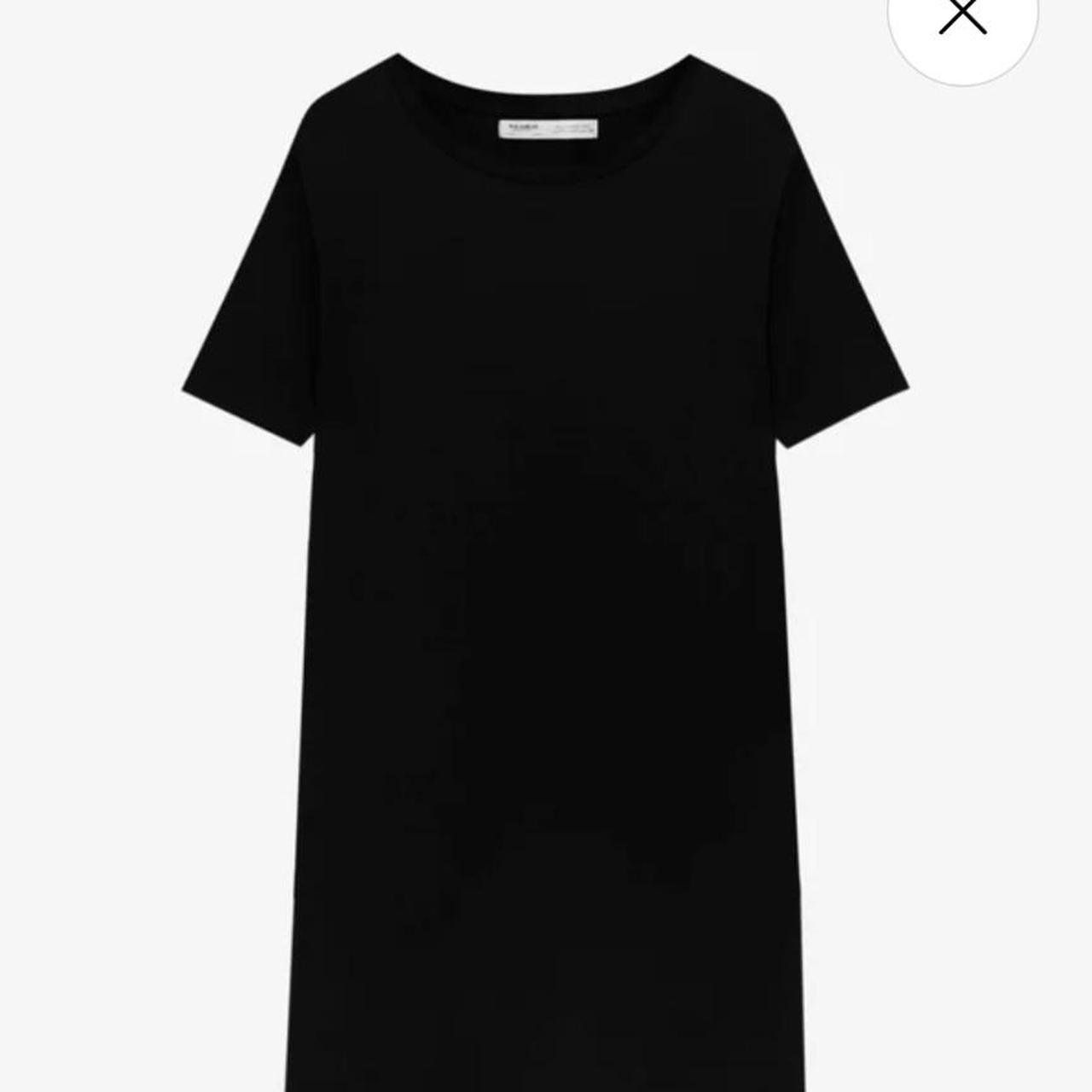 Pull&Bear Robes: Pull&Bear Schwarzes Basic Minikleid / Oversized Shirt – Neuf (Voir description) à Ringgenberg BE par Vinyl.Love