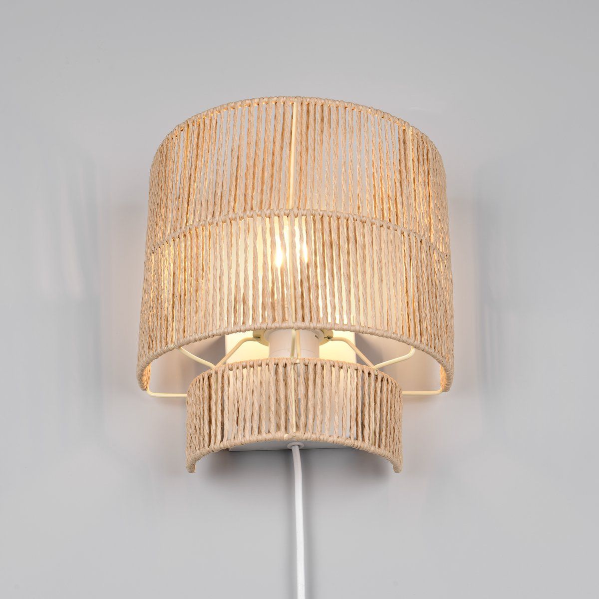 Lampade: Wandleuchte, Papiergarn, 25 cm Höhe – Nuovo (secondo la descrizione) da Kreuzlingen venduto da Smart-Light 3