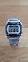 Armbanduhr Q&Q Digital Alarm Chronograph silberfarben