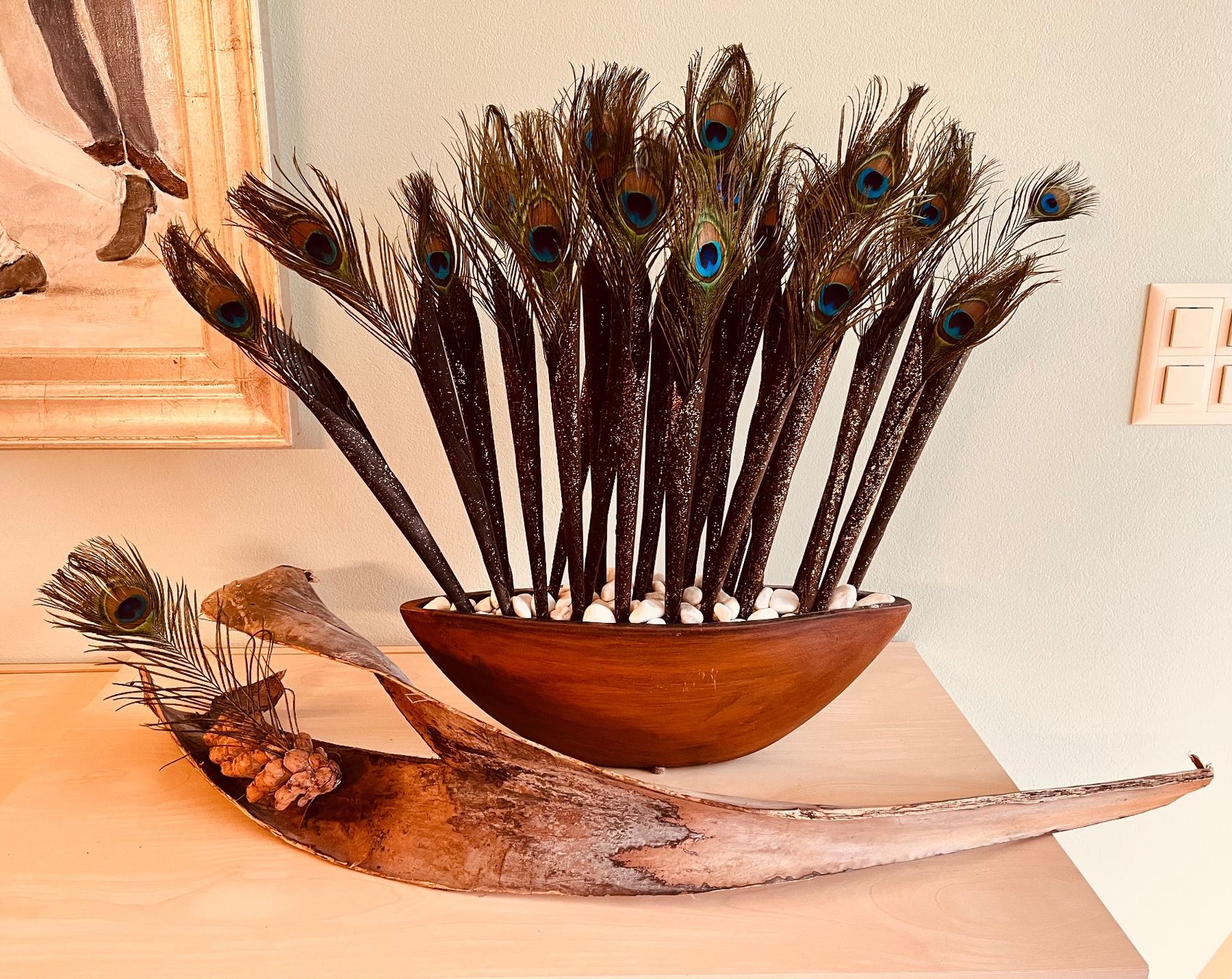 Tutte le decorazioni: Deko Vase mit Pfauenfedern – Usato da Aarau venduto da PPhof96 3