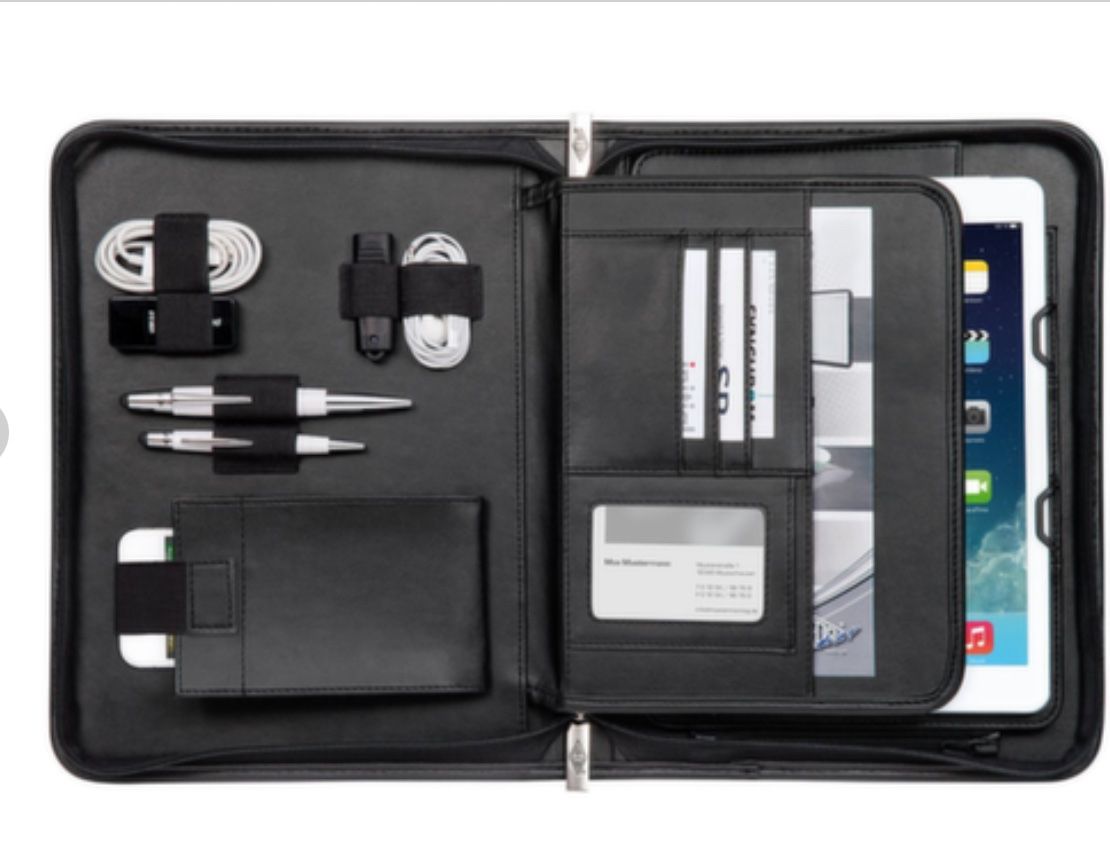 Borse: neuer Tablet-Organizer bzw. Mappe mit Universalhalter – Nuovo e nell'imballaggio originale da Necker venduto da liq24