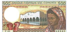 Comoren 500 Francs 1984 P-10a UNZ