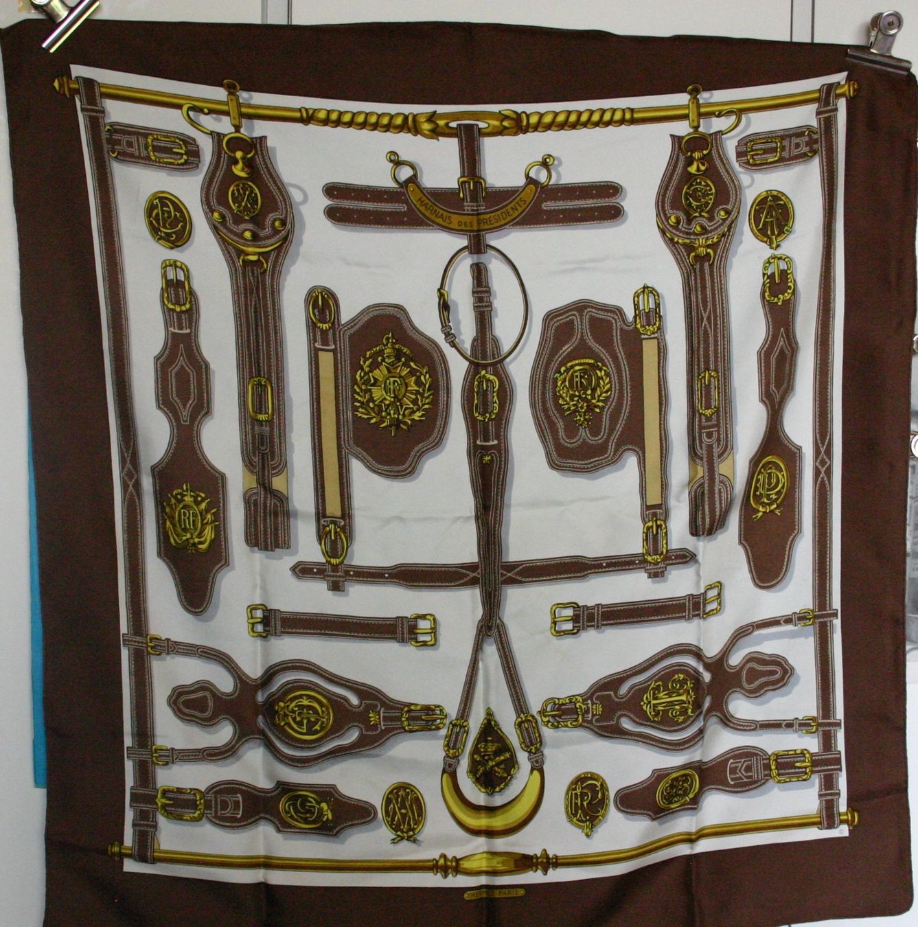 Hermès Foulards, Tücher & Schals: HERMÈS, "Harnais des President – Gebraucht aus Winkel von gabriele56