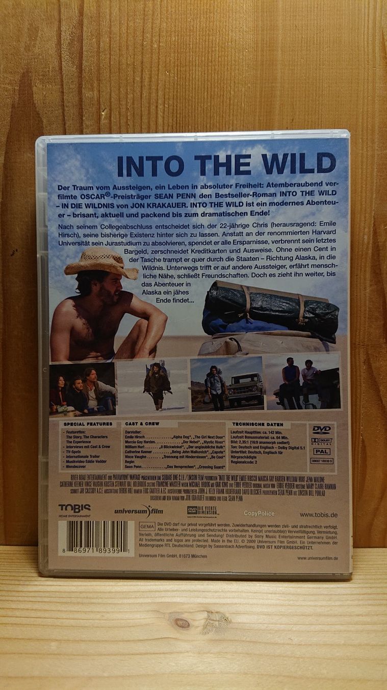 Tous les DVDs: INTO THE WILD DVD – D'occasion à Wilderswil par Exebub 1