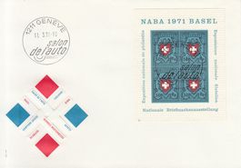 Sonderstempel SA. 39 Autosalon Genève 1971