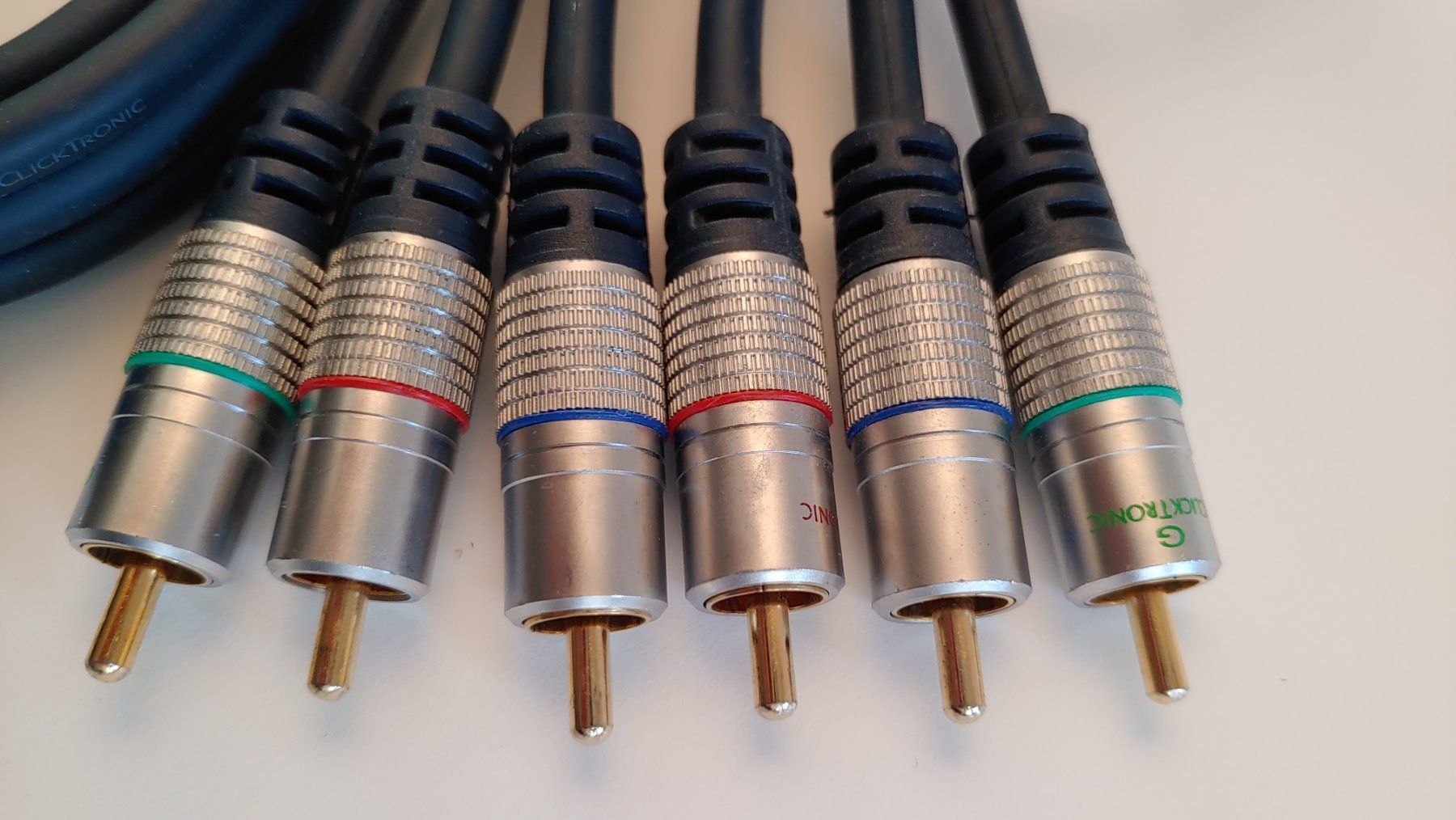 Cavi: CLICKTRONIC YUV-Komponentenkabel  (2m Blau) – Usato da Böbikon venduto da byYuri 2