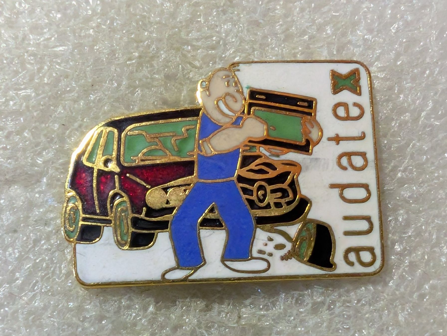 Placchette & Badge: Ansteckpin 126: audate – Usato da Oppligen venduto da Pin-Fall-Shop