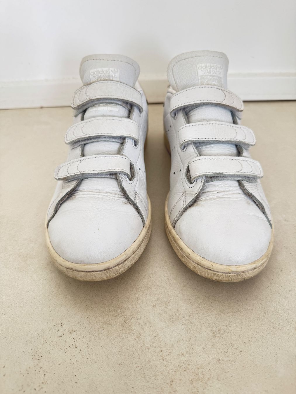 Adidas Damenschuhe: Adidas Stan Smith blanches cuir vintage – Gebraucht aus giffers von sev_c9x9