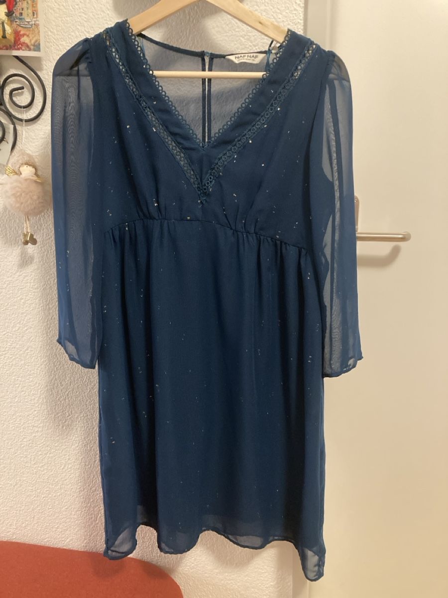 Nafnaf Vestiti: Kleid Naf Naf dunkelblau/grün – Usato da Urtenen-Schönbühl venduto da alessibas