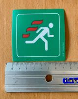 "Rettungsweg" oder "Fluchtweg" Aufkleber, (5 Stk. für 5 Fr.)