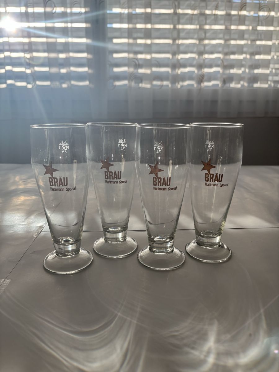 Hürlimann Bicchieri: Hürlimann Bräu Biergläser – Nuovo (secondo la descrizione) da Uster venduto da oranger_pulli
