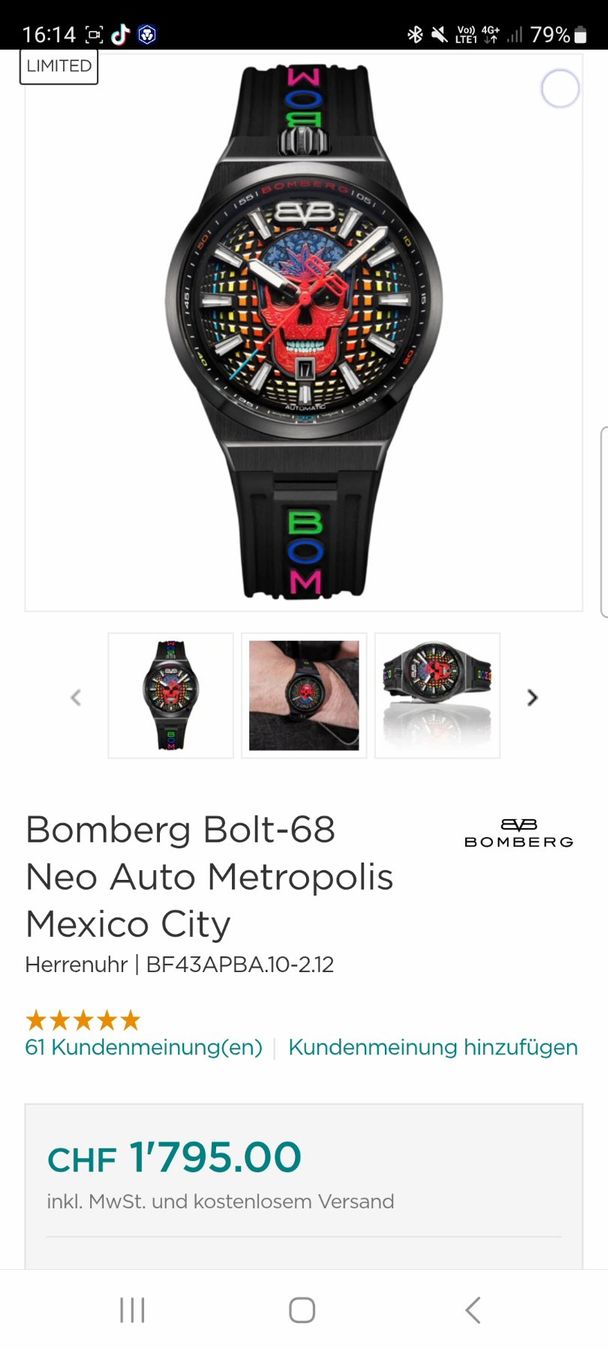 Bomberg Orologi: BOMBERG MEXICO CITY – Usato da Zürich venduto da cafe-negro 1