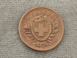 1 centime/Rappen 1876