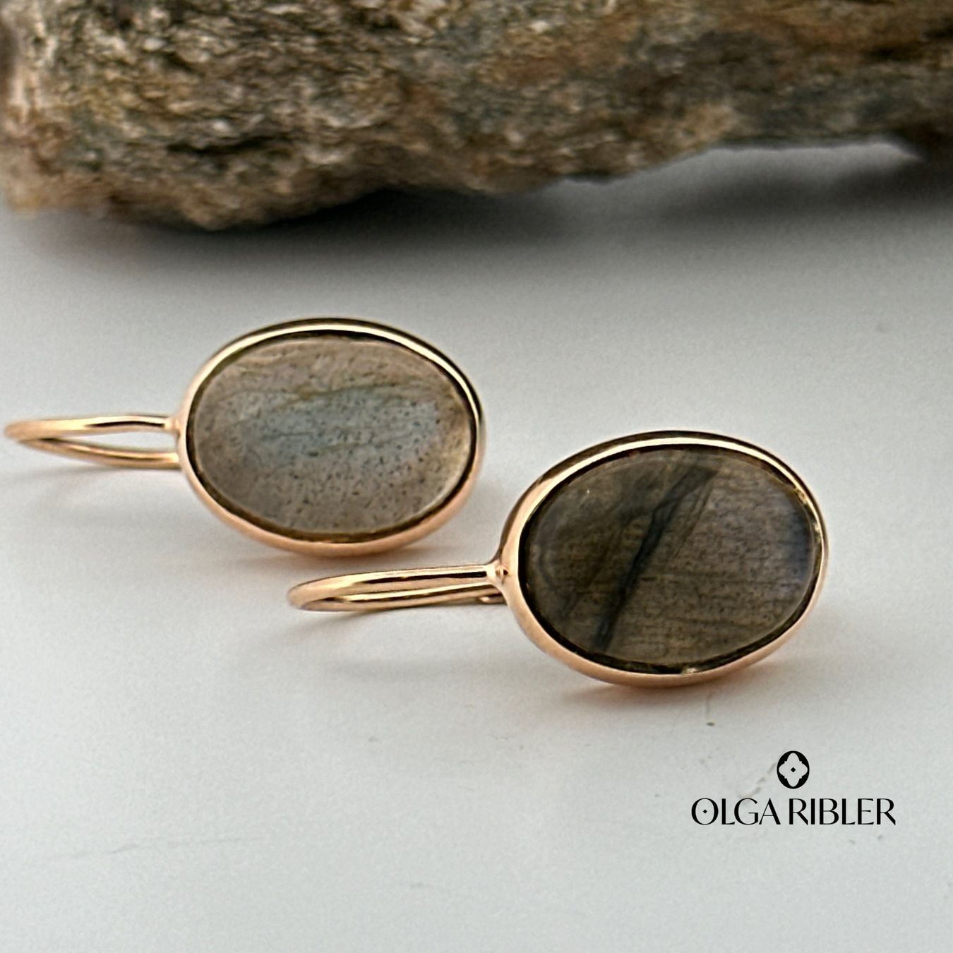 Olga Ribler Boucles d'oreille: Sterling Silber 925 Ohrringe mit Labradorite – Neuf (Voir description) à Luzern par Schmuckoutlet 1