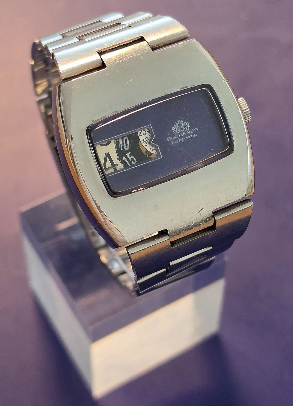 Bucherer Orologi: VINTAGE BUCHERER JUMP HOURS AUTOMATIC MEGA RAR – Difettoso da Neftenbach venduto da Taschen-Uhren 4
