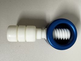 Nussknacker blau-weiss Schraubgewinde Metall