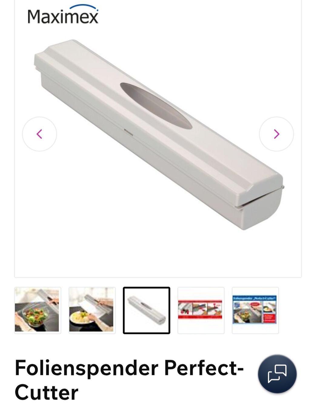 Elettrodomestici da cucina: Maximex Folienspender Perfect-Cutter neuwertig. – Nuovo (secondo la descrizione) da Ladir venduto da GAGA07